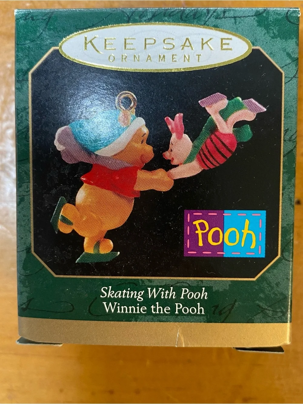 Hallmark Skating With Pooh Miniature Keepsake Ornament Disney Christmas Y2K 1999